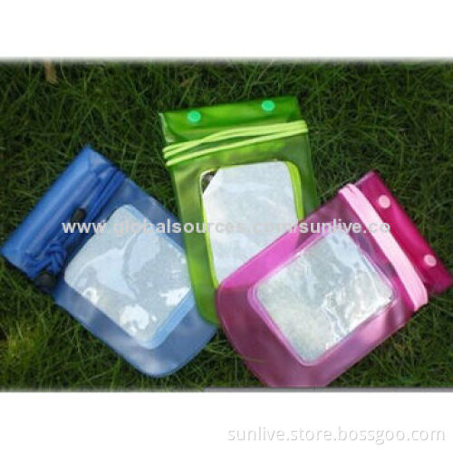 2014 hot sale waterproof plastic pouches for swimming camera